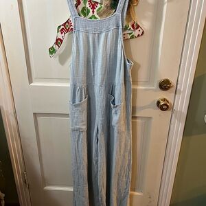 Stylish Light Blue Women's Jumpsuit